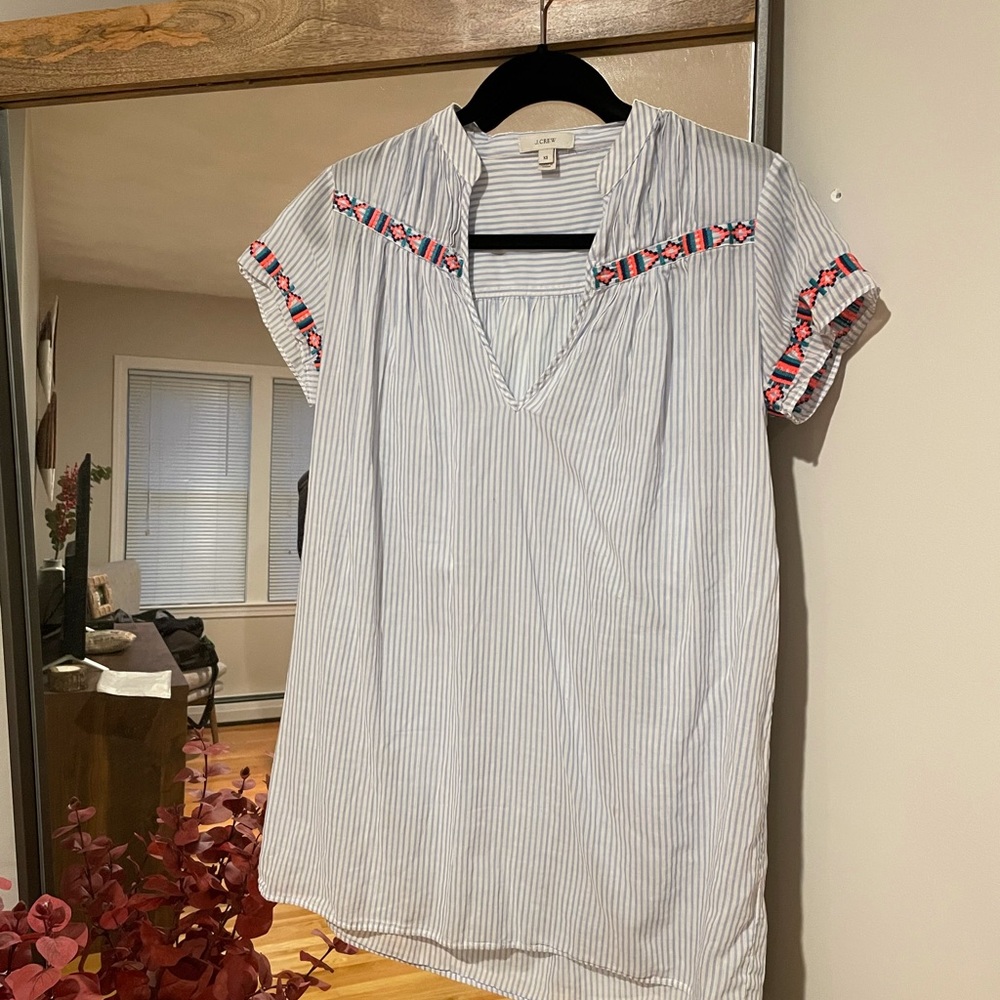 J.Crew Striped Beach Cover Up